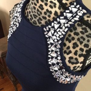 Sequin Hearts Dresses - Navy Blue Semi-Formal Dress Sequin Hearts Dresses - Navy Blue Semi-Formal Dress